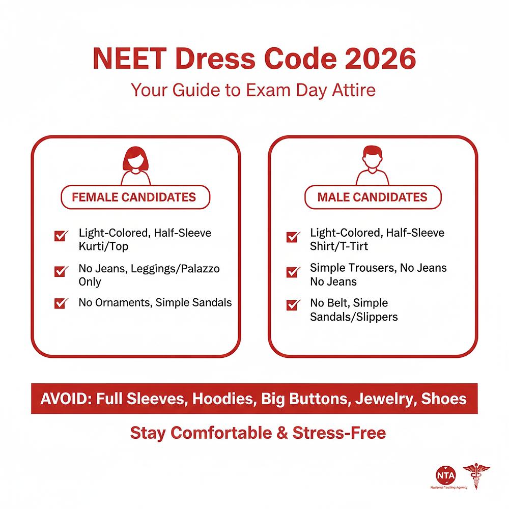 NEET UG 2026 Dress Code Guidelines