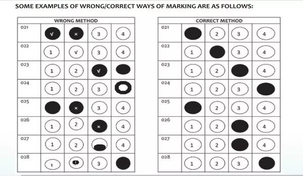 Common Errors Students Make in OMR Sheet