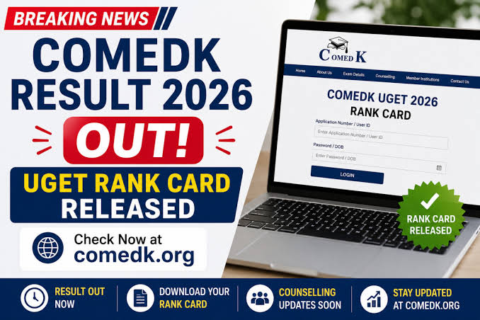 comedk uget 2026 result topper analysis